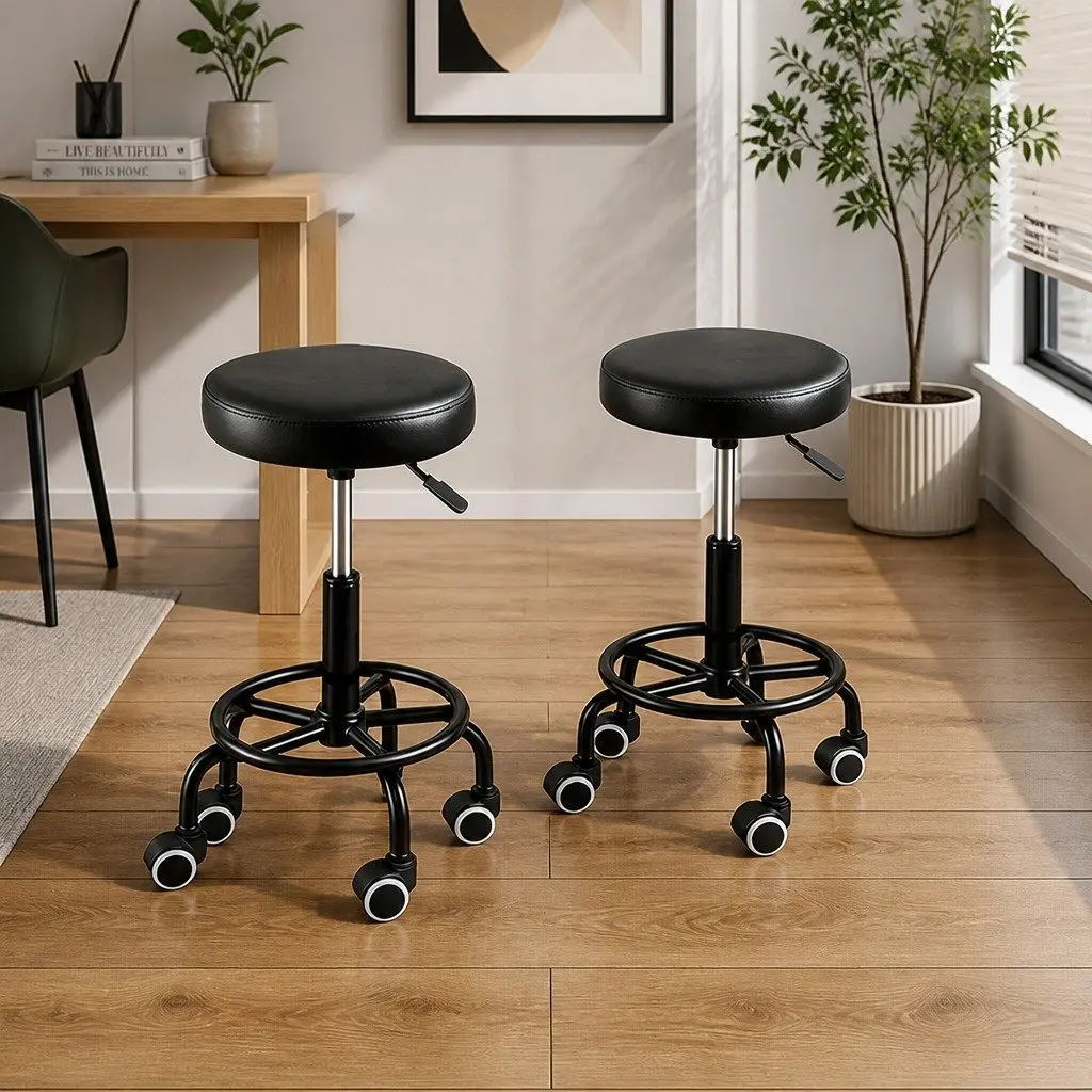 Salon Adjustable Swivel Bar Stools