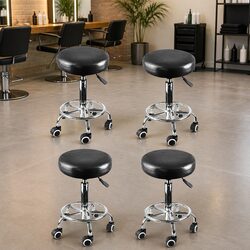 4x Adjustable Height Swivel Bar Stools - Specs & Features
