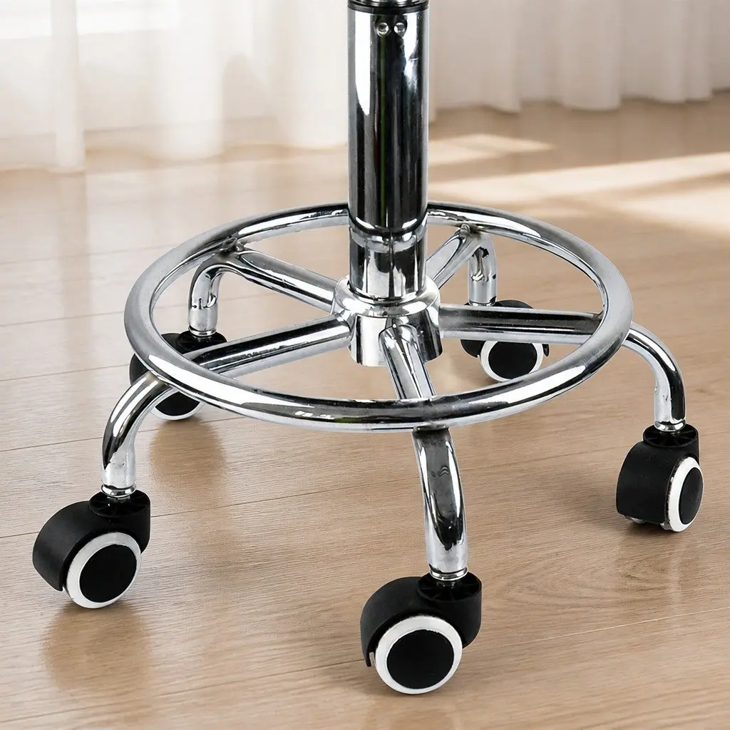 Salon Stool Swivel Bar Stools 360 Rotation Gas Lift High Density Foam Seat