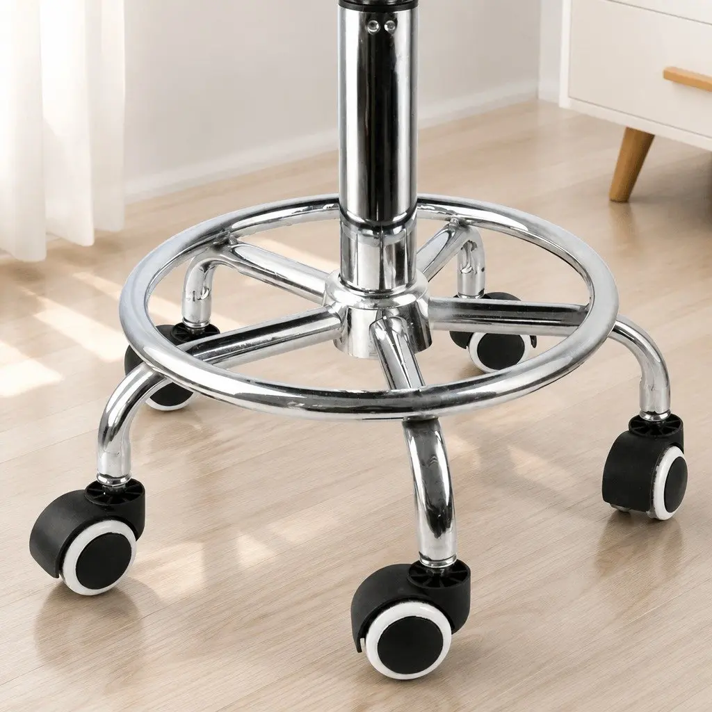 Bar Stools Salon Swivel Stool Teal PU Leather Seat Office Spa Massage Room Stool
