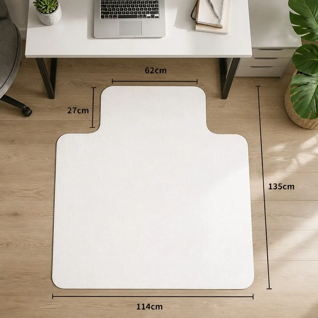 Chair Mat for Office Home Carpet Protection PVC 135cm x 114cm