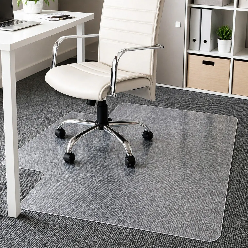 Chair Mat for Office Home Carpet Protection PVC 135cm x 114cm