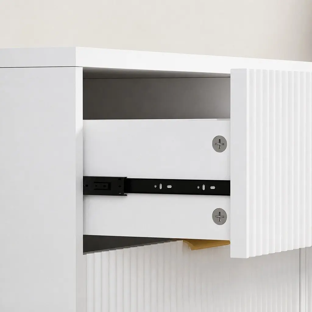 TV Entertainment Unit Cabinet for Living Room 160cm with Storage Doors