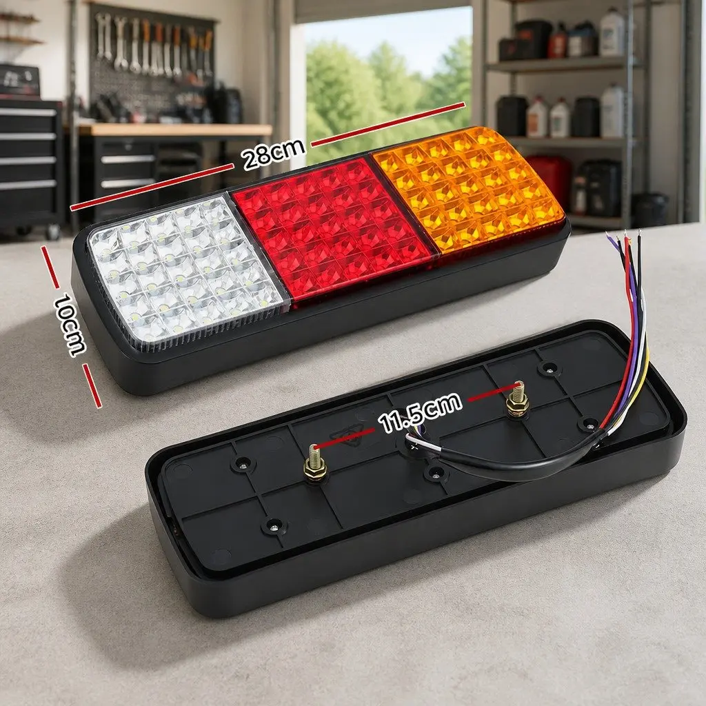 LED Tail Lights Pair 12V with 75 LEDs