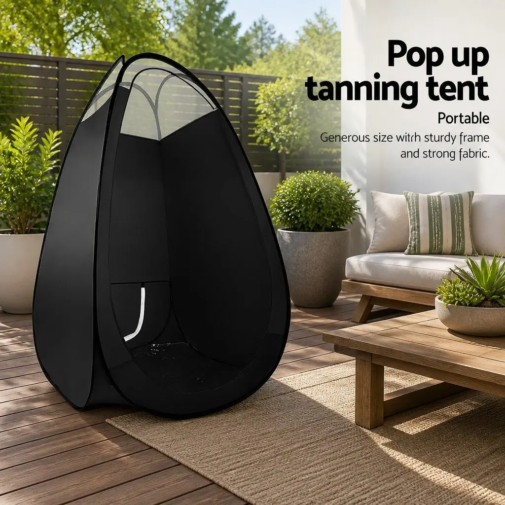 Spray Tanning Tent Portable for Professional Use Black