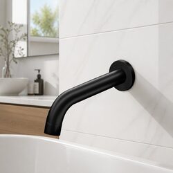 Specifications of Wall-Mounted Black Brass Bath Spout