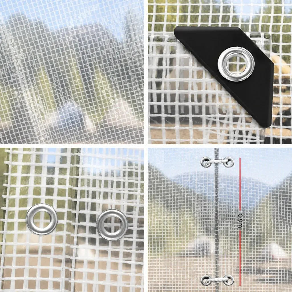 Clear Waterproof Poly Tarp 3m x 4m