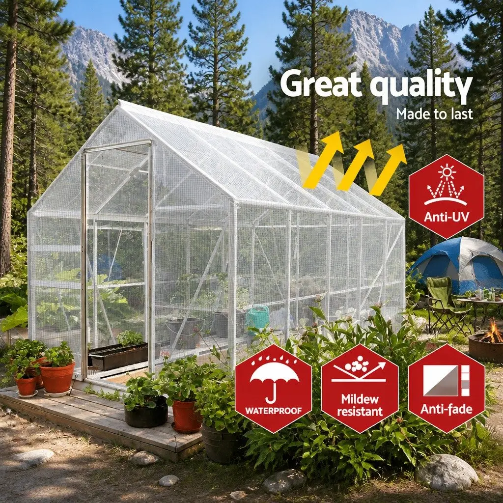 Clear Waterproof Poly Tarp 3m x 4m