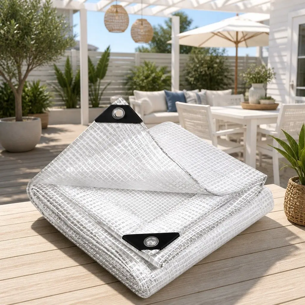 4x6m Heavy Duty Clear Poly Tarp