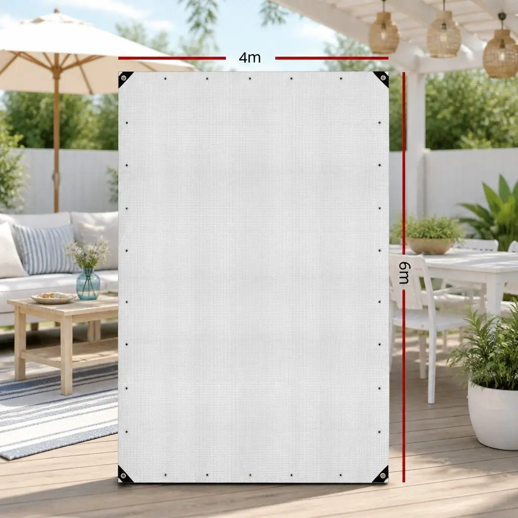 4x6m Heavy Duty Clear Poly Tarp