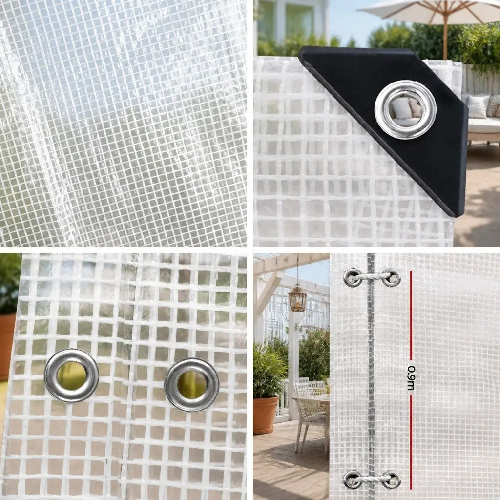 4x6m Heavy Duty Clear Poly Tarp