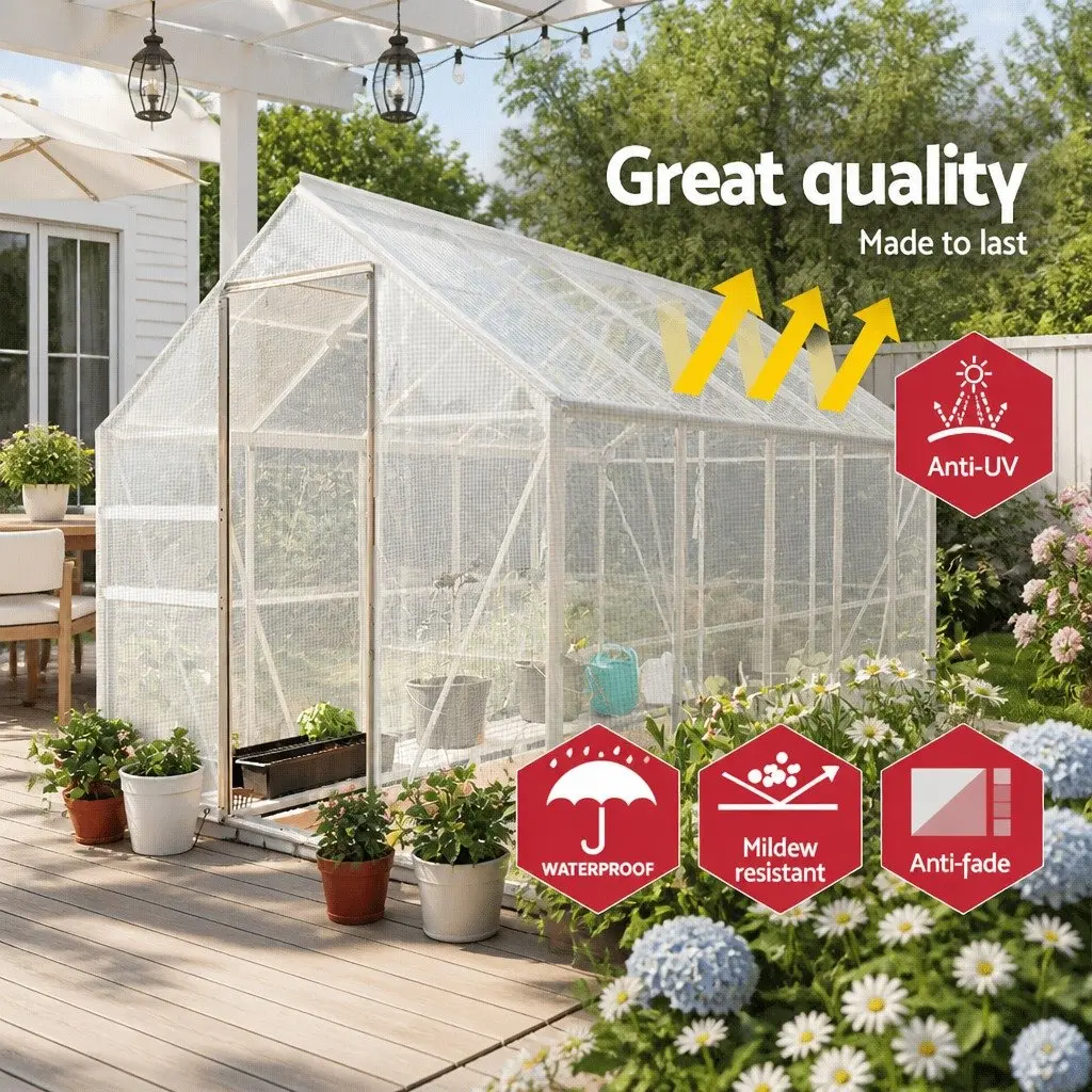 4x6m Heavy Duty Clear Poly Tarp