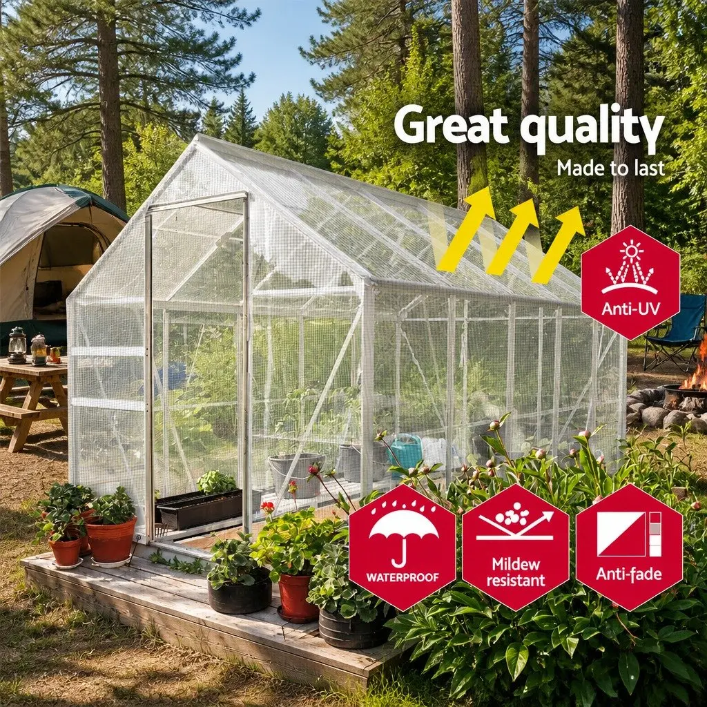 Clear Poly Tarp Outdoor Camping Caravan Cover 4x7m Heavy Duty Waterproof