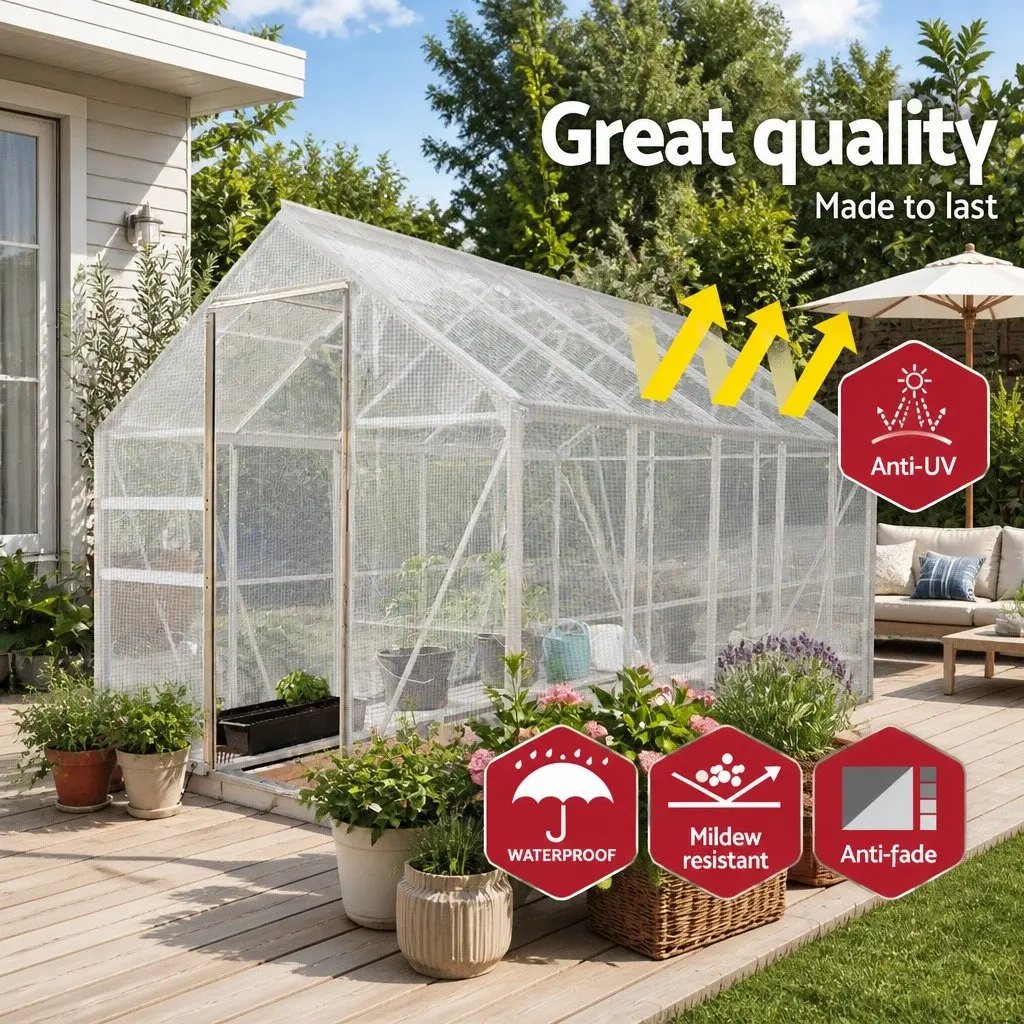 6m x 9m Heavy-Duty Clear Poly Tarp