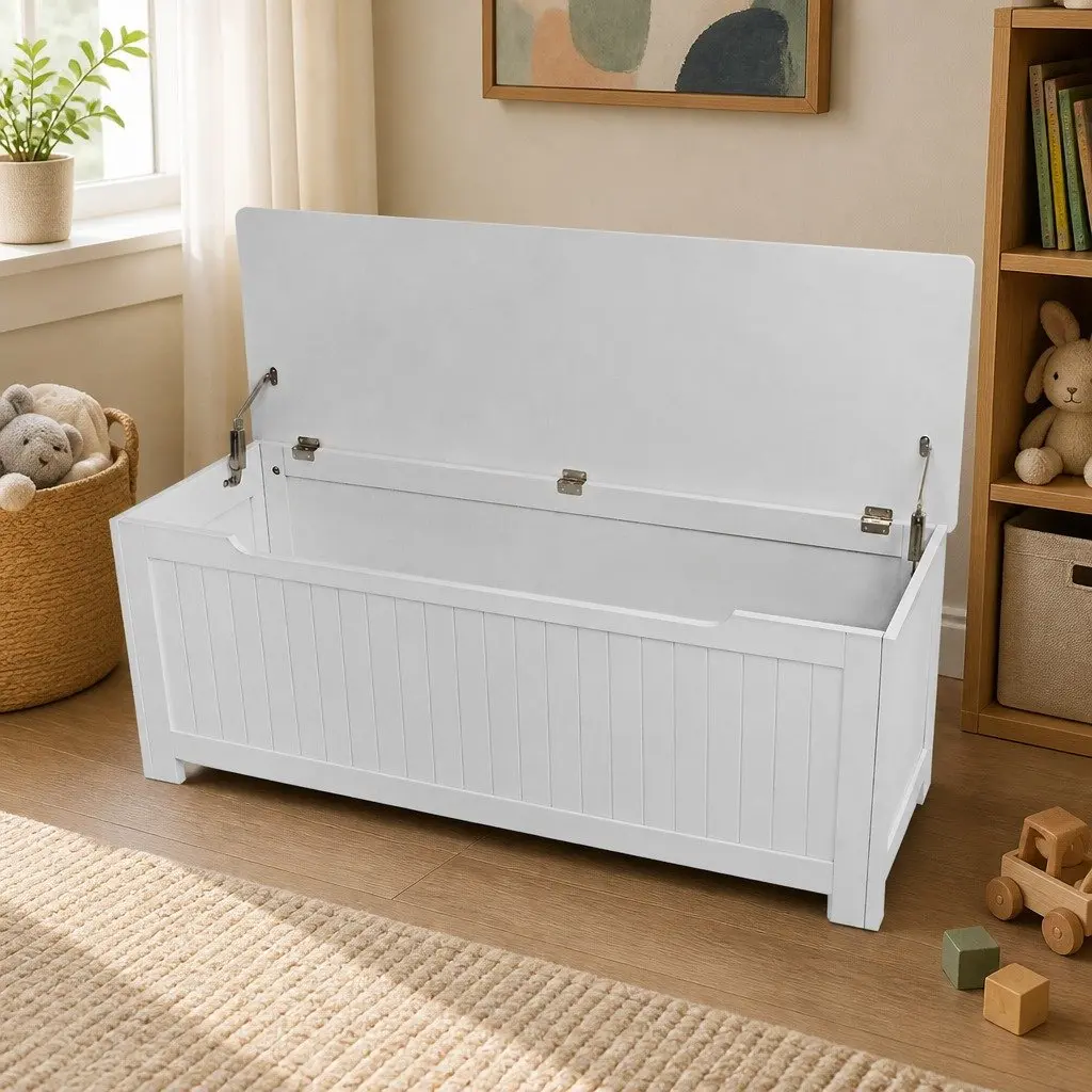 Kids Toy Box Storage Chest Bench Organizer Furniture Playroom Cabinet