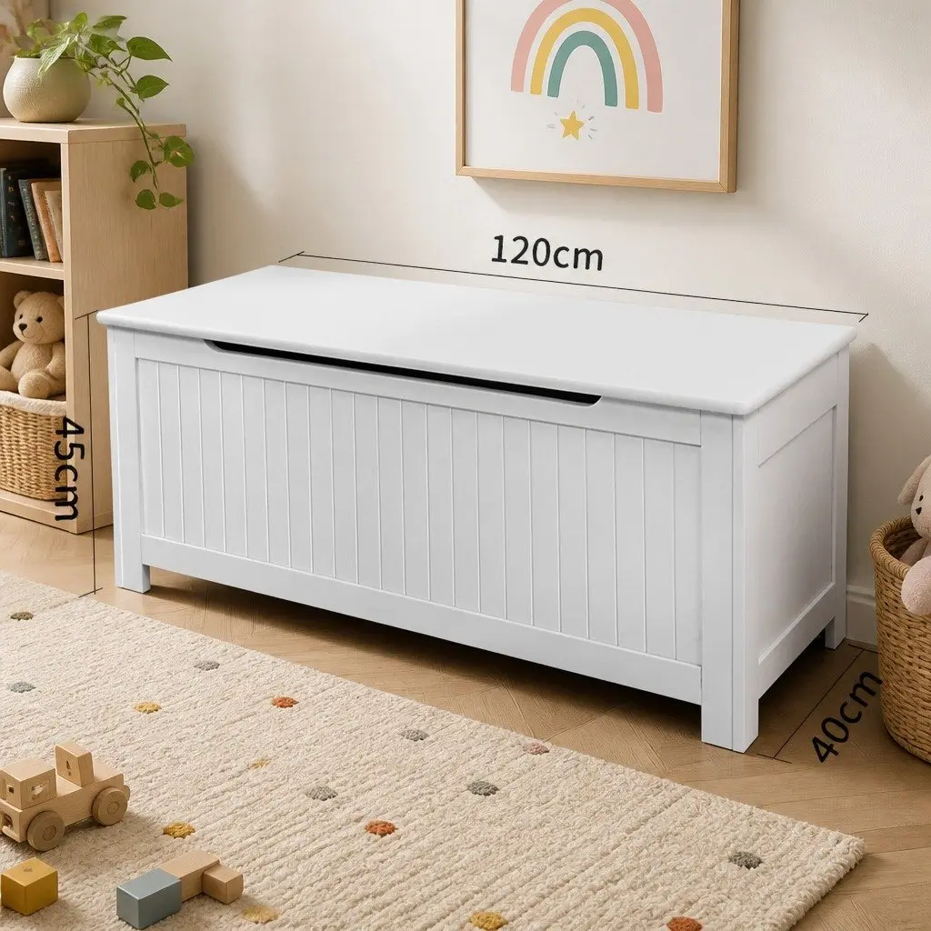 Kids Toy Box Storage Chest Bench Organizer Furniture Playroom Cabinet