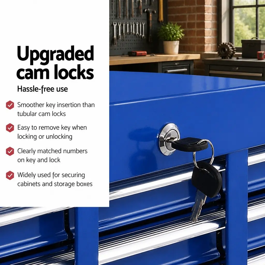 10 Drawer Blue Tool Box Cabinet
