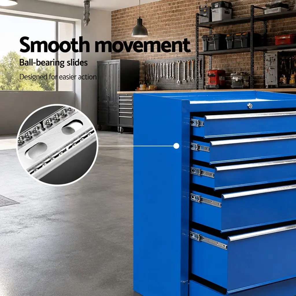 5 Drawer Garage Tool Storage Trolley