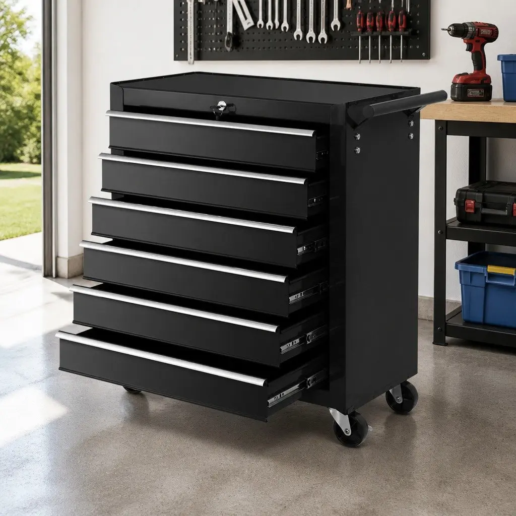 6 Drawer Tool Box Trolley