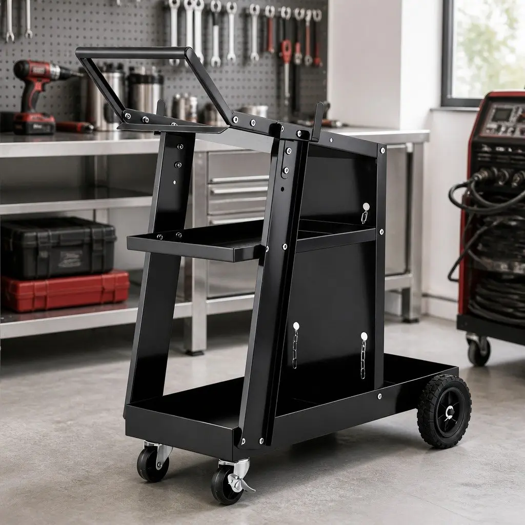 Mobile Welding Trolley Cart, 100kg Capacity