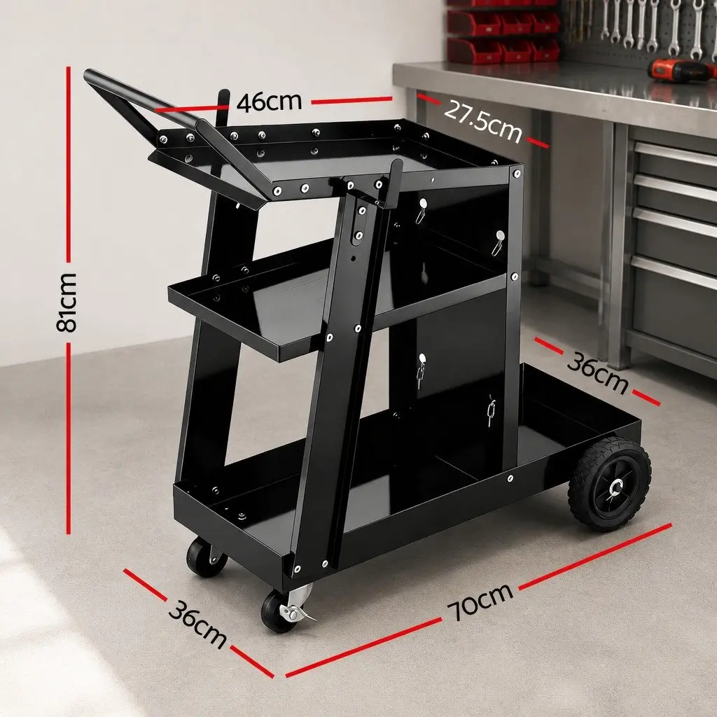 Mobile Welding Trolley Cart, 100kg Capacity