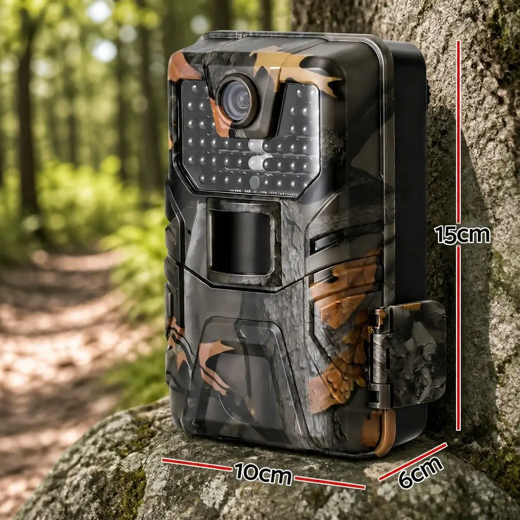 Trail Camera 4K WiFi 48MP Game Wildlife Surveillance Security Camo Hunting