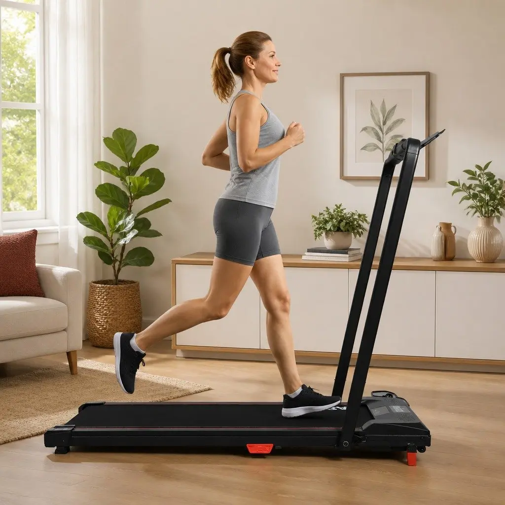 Walking Treadmill Home Gym Exercise Machine Foldable 2.5HP LED Display 41cm x 100cm Running Area