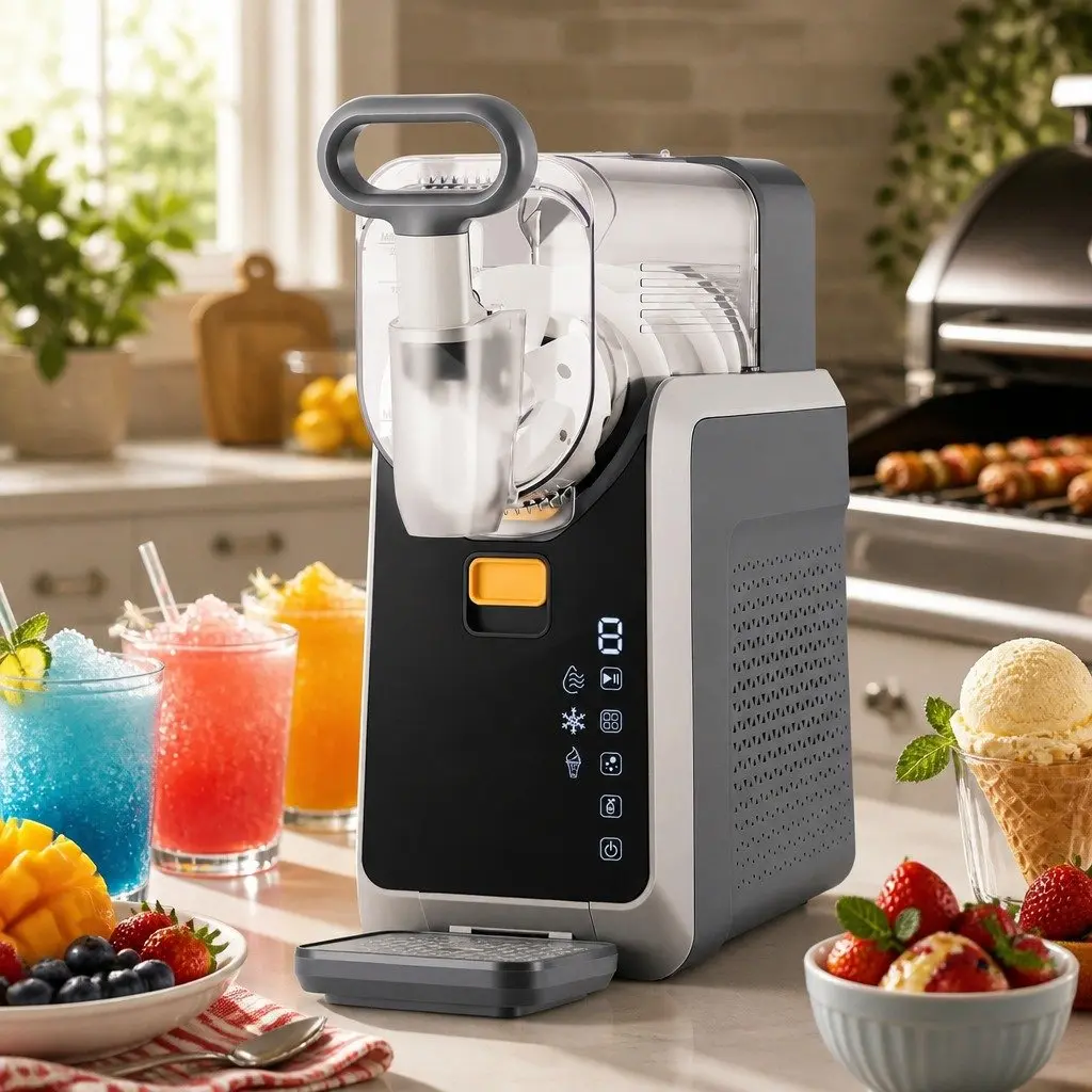 Slushie Machine 2L Frozen Drink Maker Ice Cream Maker Touchscreen Home BBQ