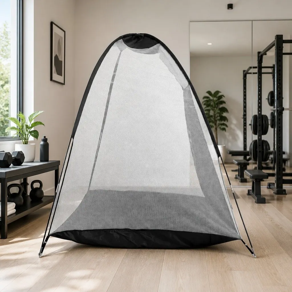 Golf Practice Net Training Mat Set Driving Target Indoor Outdoor Portable
