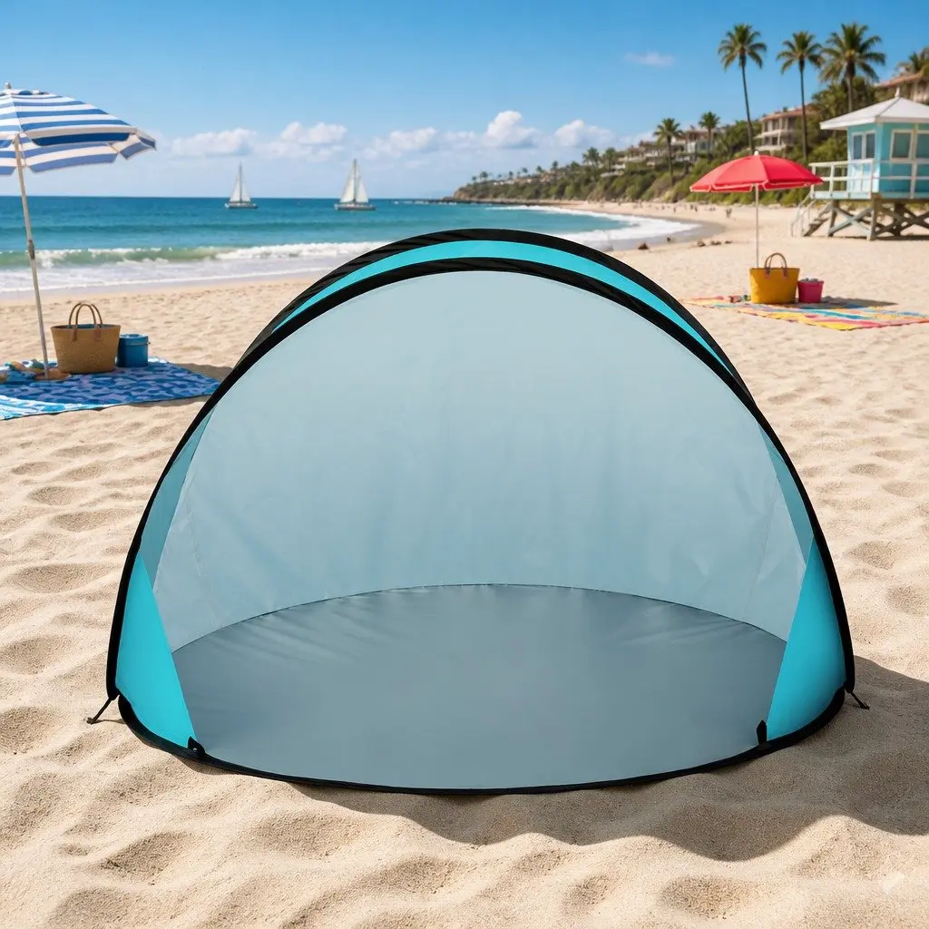 Pop Up Beach Tent 3 Person Camping Shelter Portable Sun Shade Fishing Outdoor