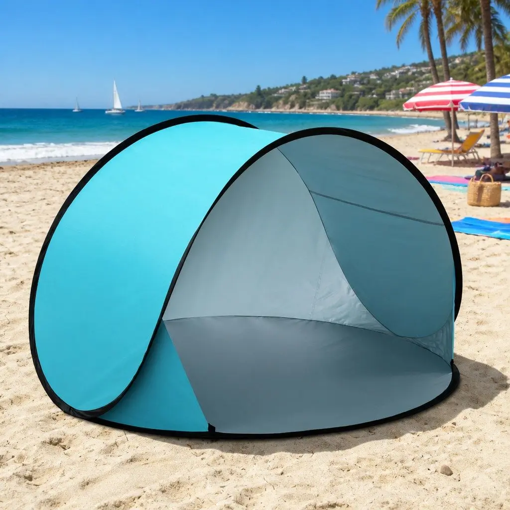 Pop Up Beach Tent 3 Person Camping Shelter Portable Sun Shade Fishing Outdoor
