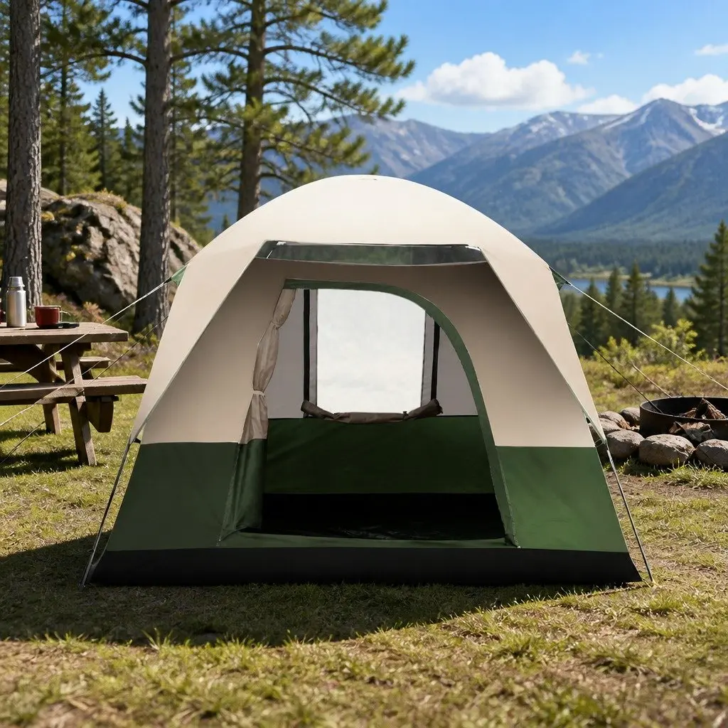 4-Person Camping Tent with Durable