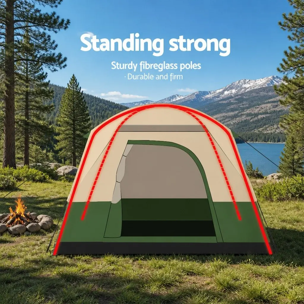 4-Person Camping Tent with Durable