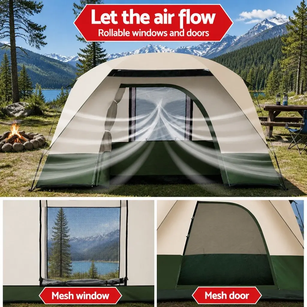 4-Person Camping Tent with Durable