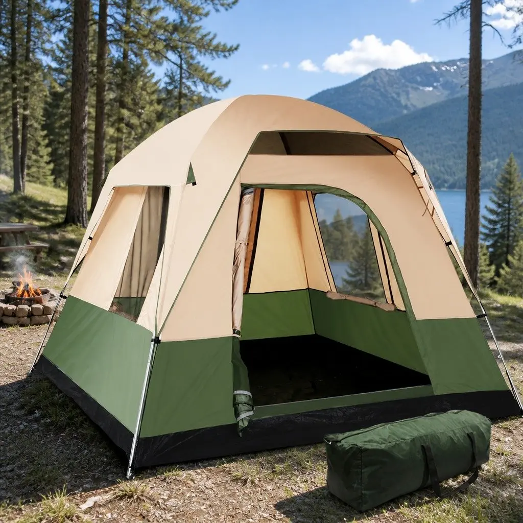 4-Person Camping Tent with Durable