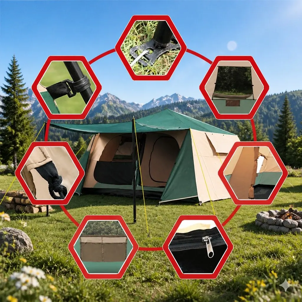 8-Person Dome Camping Tent