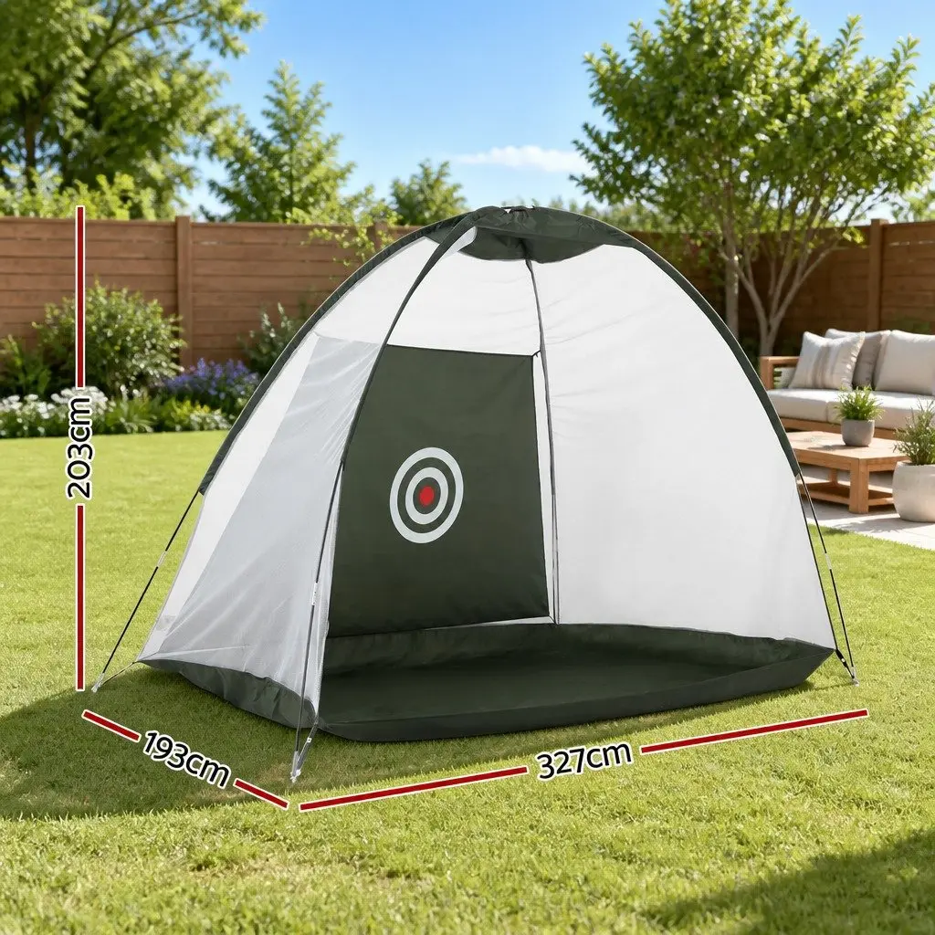 Golf Practice Net Portable Training Aid Driving Target Tent Indoor Outdoor