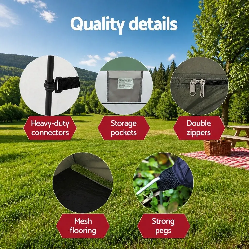 Portable Toilet and Shower Tent with 20L Capacity