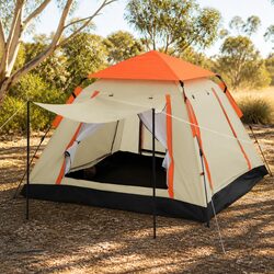 Specifications of the 3-4 Person Pop Up Camping Tent in Beige