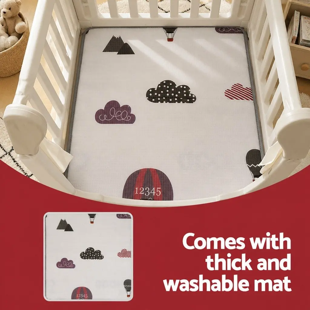 Kids Play Tent Castle Playhouse with Floor Mat Indoor Outdoor Imaginative Play