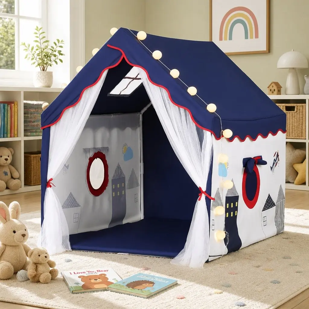 Kids Play Tent Playhouse Castle Indoor 134x103cm