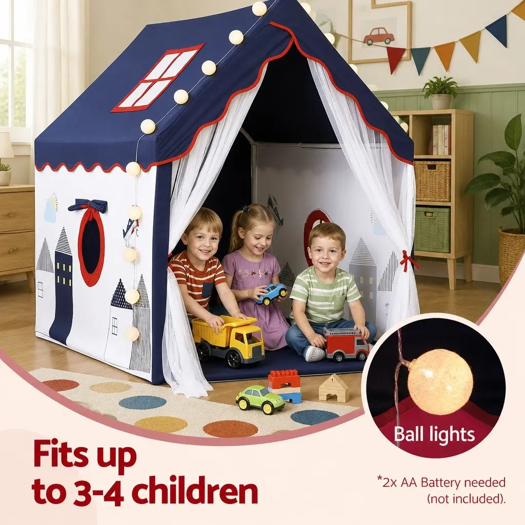 Kids Play Tent Playhouse Castle Indoor 134x103cm