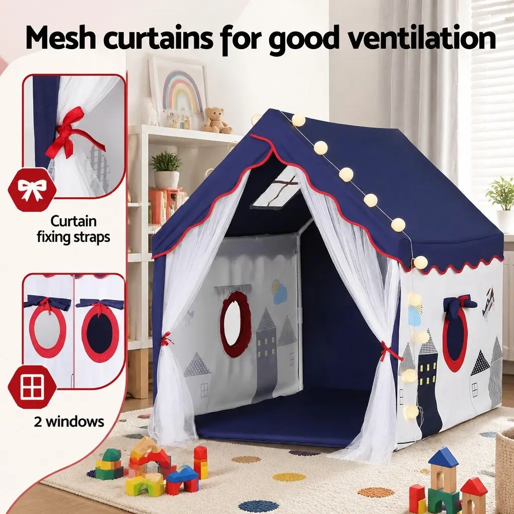 Kids Play Tent Playhouse Castle Indoor 134x103cm
