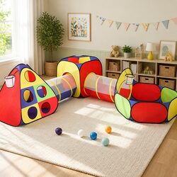 Kids Play Tent Specifications: Teepee, Tunnel & Ball Pit