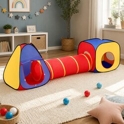 Kids 3-in-1 Play Tent: Dimensions and Materials