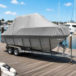 Boat Cover - Heavy Duty Grey for 19-21ft Crafts