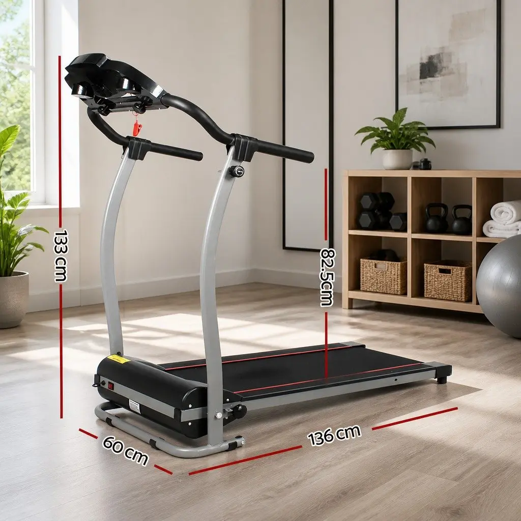 Electric Treadmill Home Gym Fitness Machine Foldable 340mm Belt 12 Programs