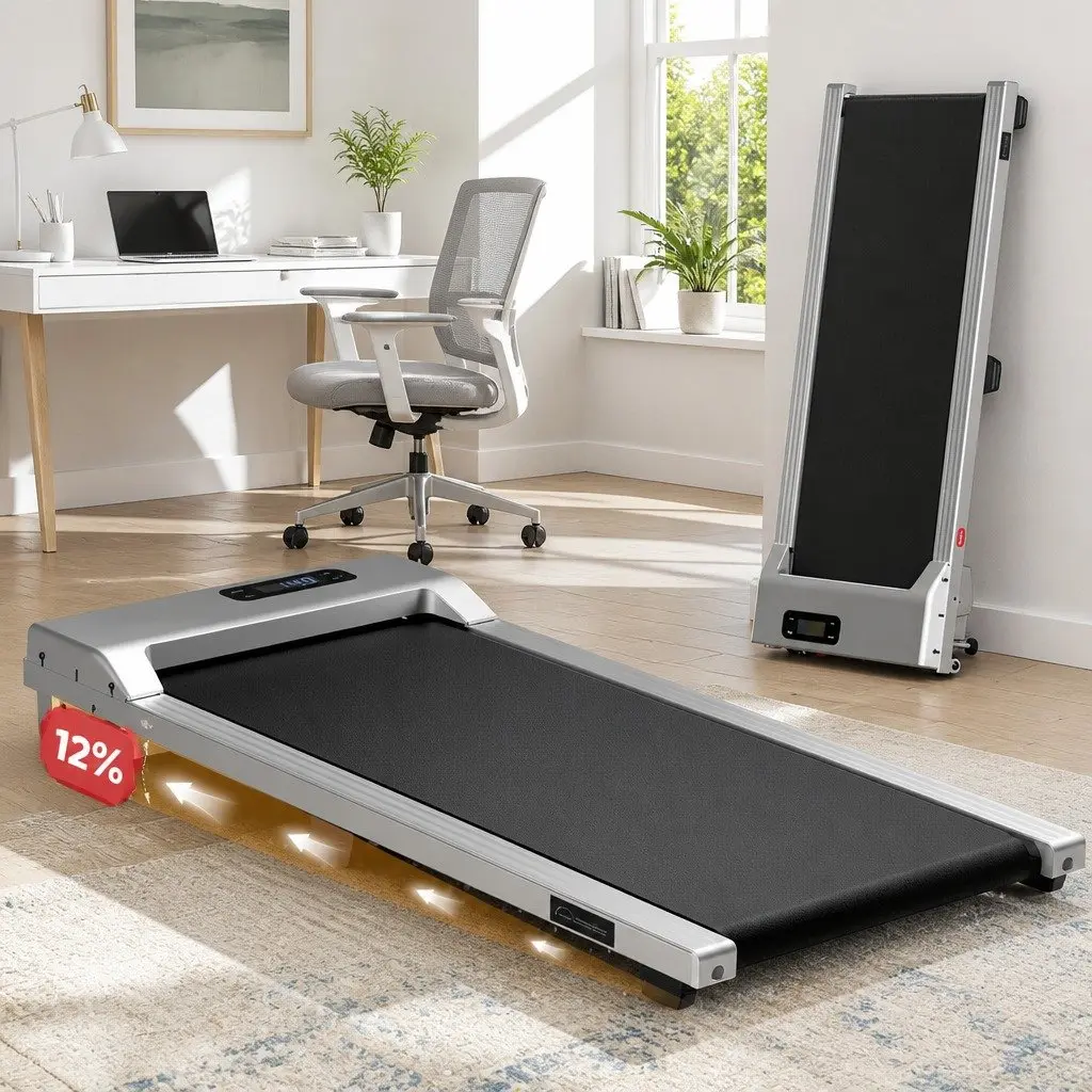 Walking Pad Treadmill for Home Gym 3 in 1 Under Desk Compact Size