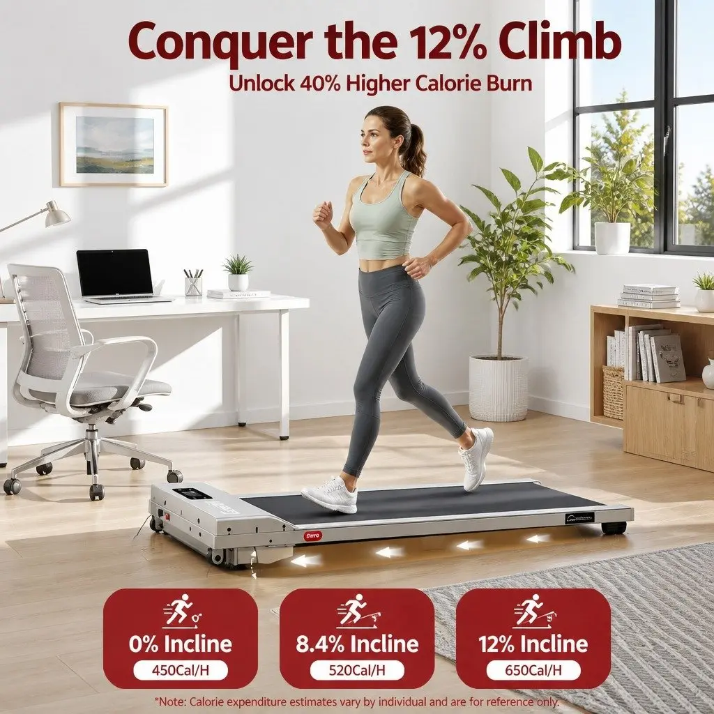 Walking Pad Treadmill for Home Gym 3 in 1 Under Desk Compact Size