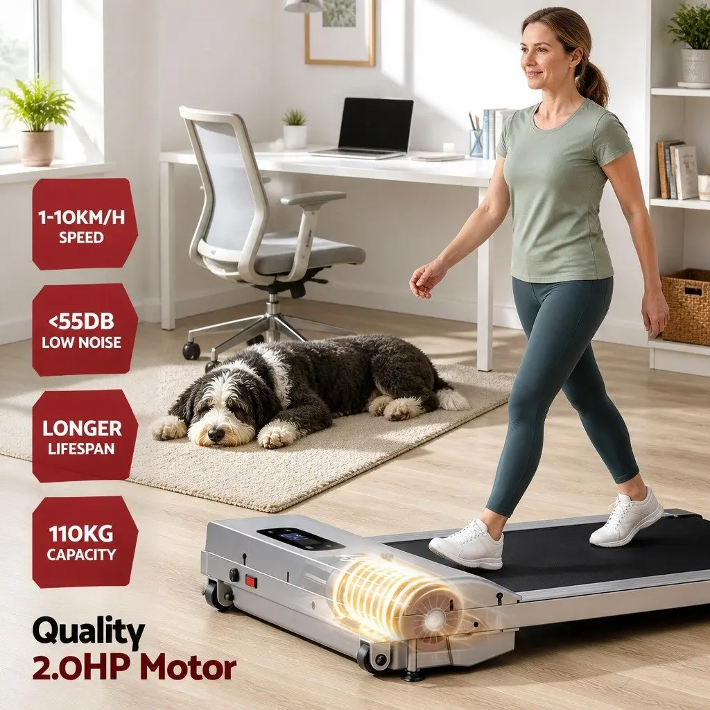 Walking Pad Treadmill for Home Gym 3 in 1 Under Desk Compact Size